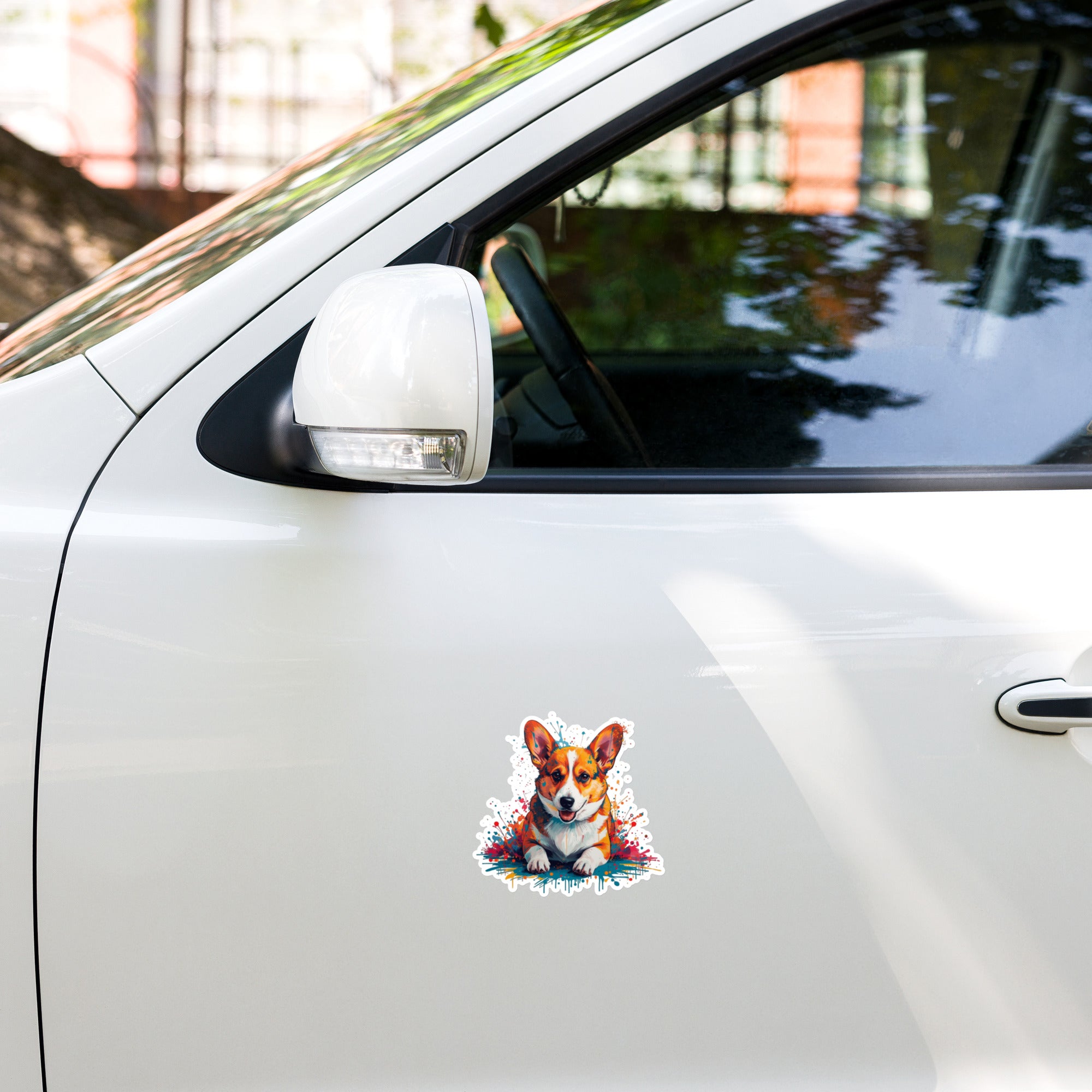 Corgi Paint Bubble-free stickers