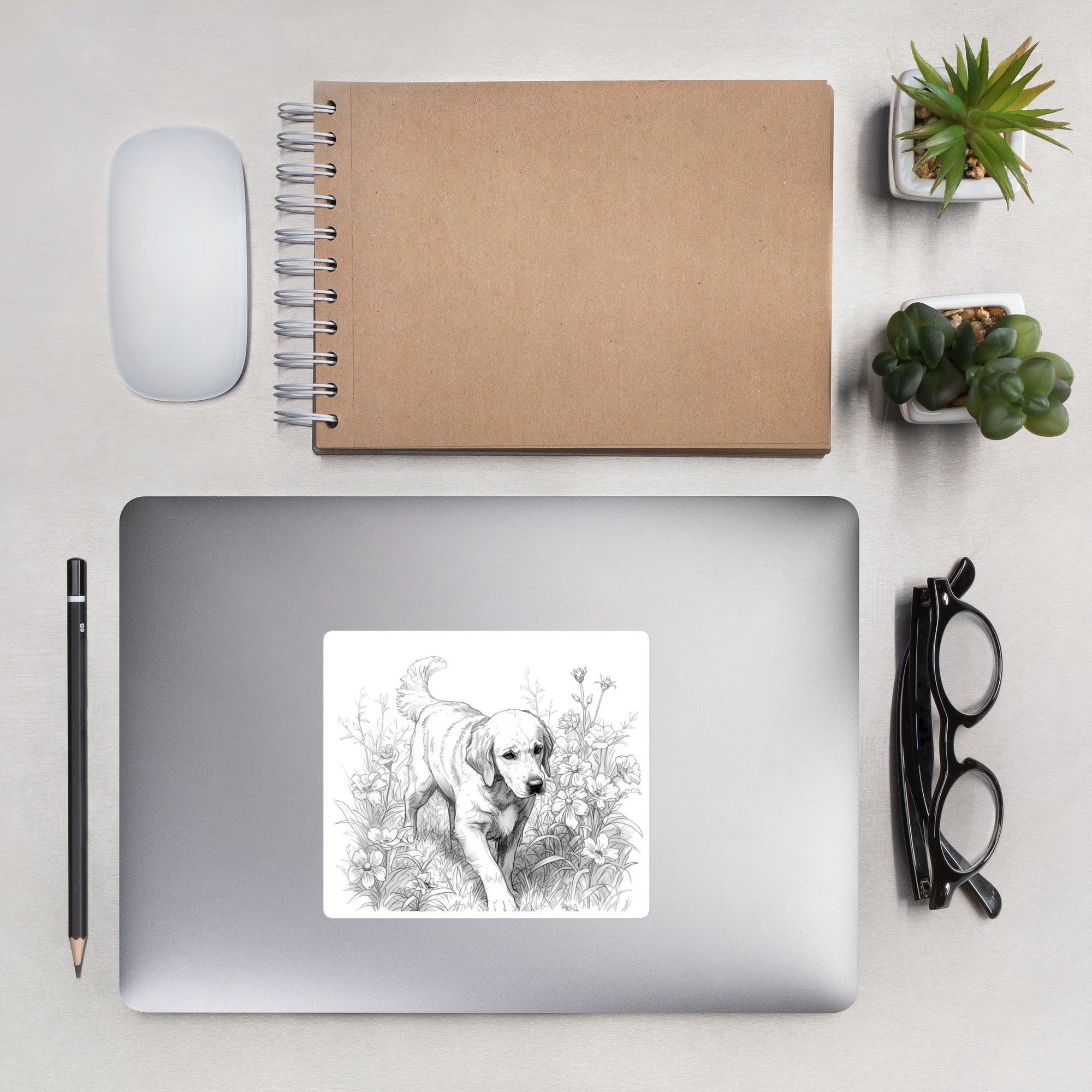 Golden Retriever Bubble-free stickers