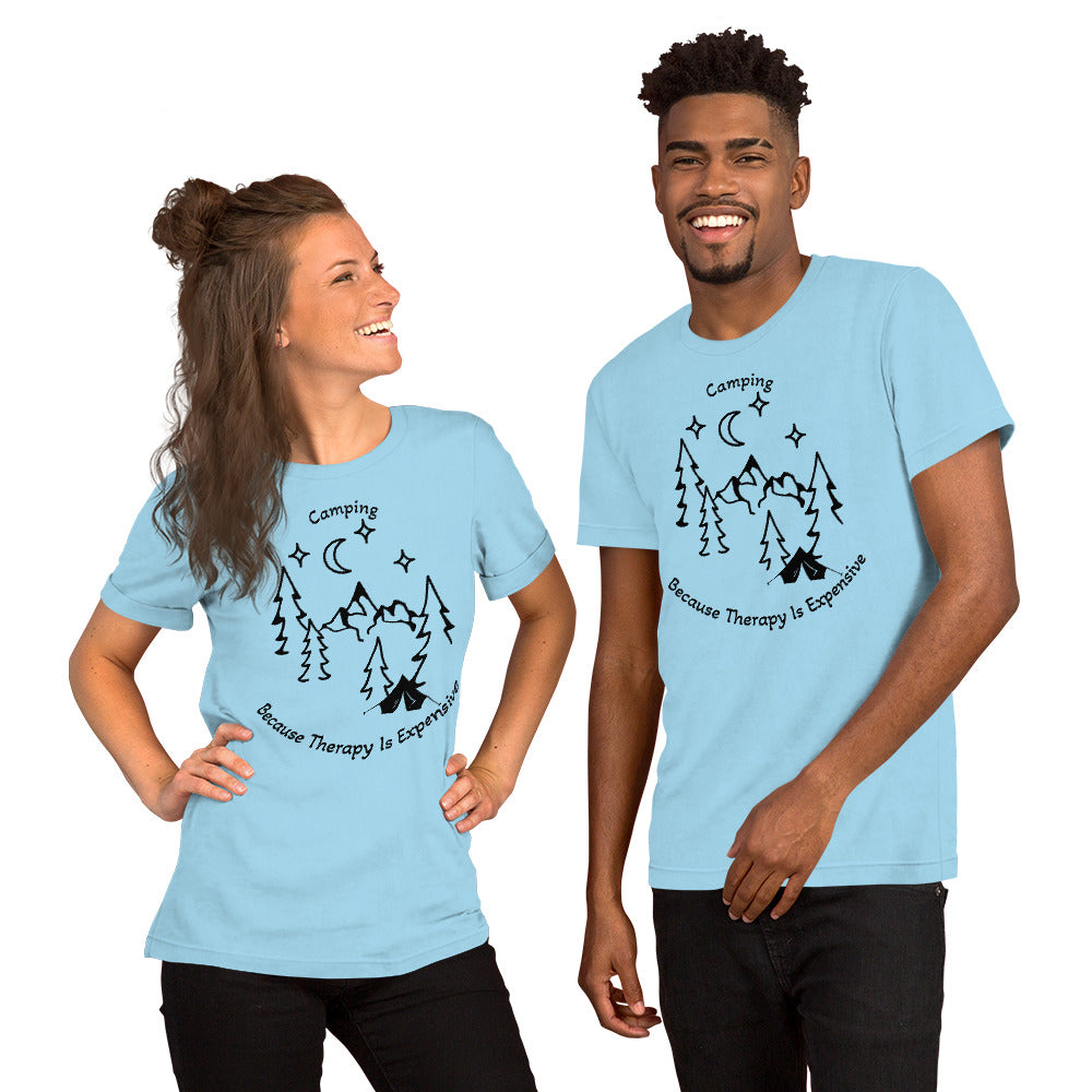 Camping Therapy Unisex t-shirt